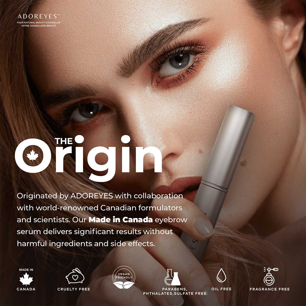 ADOREYES Plus Brows Eyebrow Enhancing Serum with Triple Peptide Complex (6 ml) - Image 4
