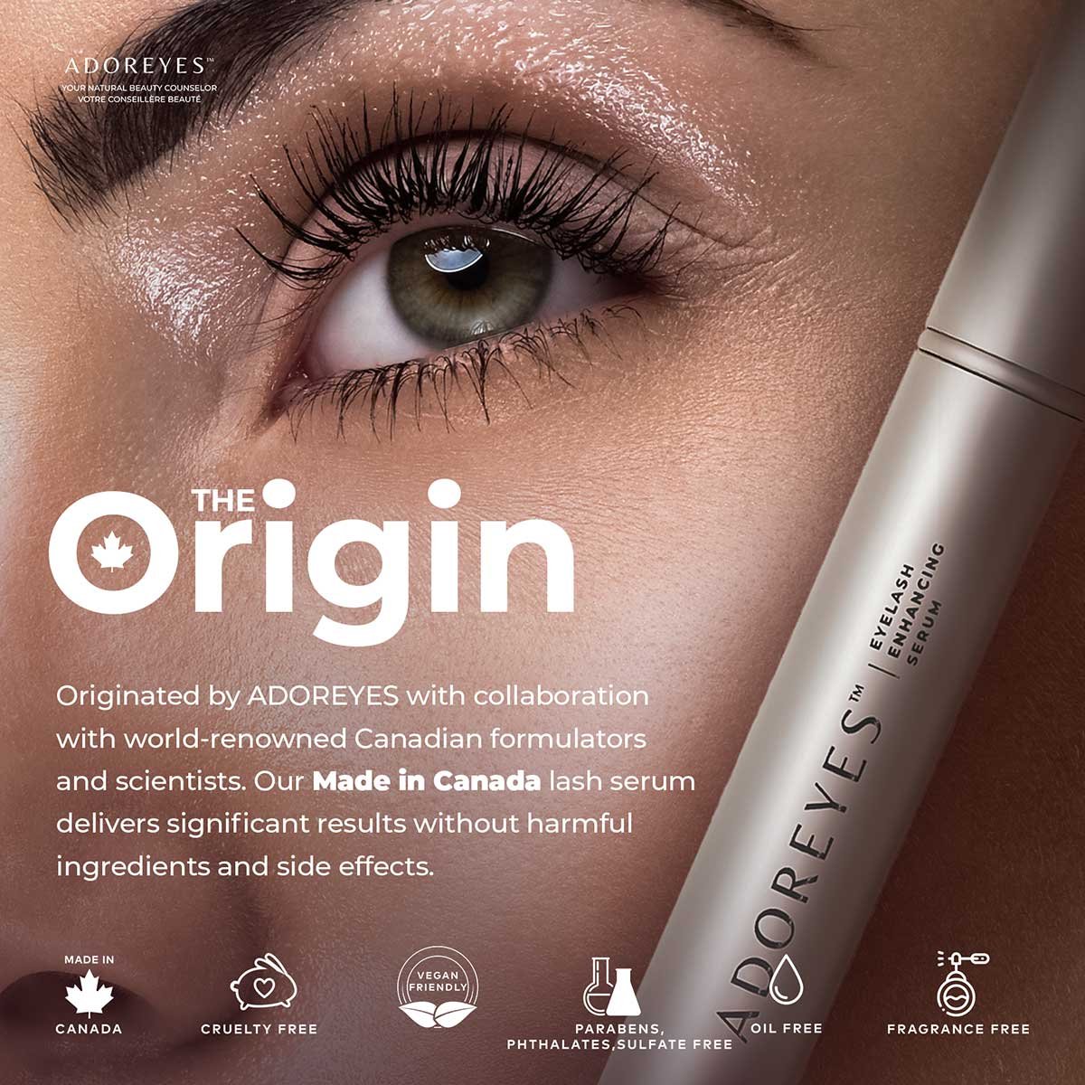 ADOREYES Plus Lashes Eyelash Enhancing Serum with Triple Peptide Complex (6 ml) - Image 4